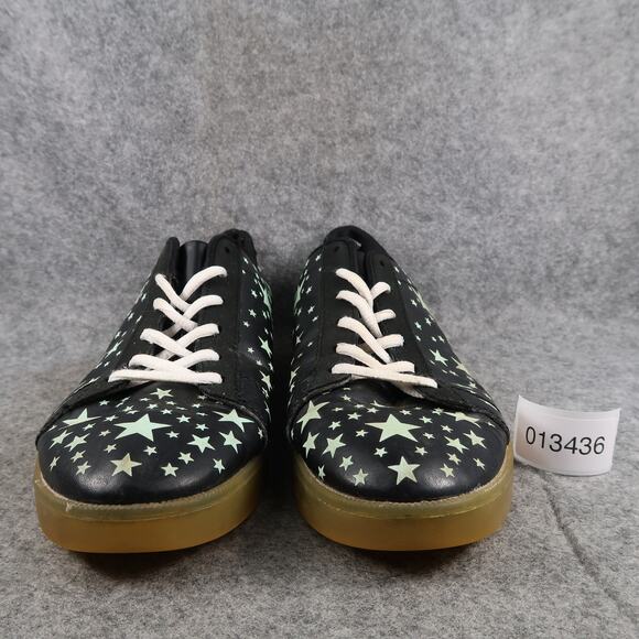 Casual Shoes Mens 44 Sneakers Stars Glow in the Dark Lace Up Trainer Black - Picture 2 of 12